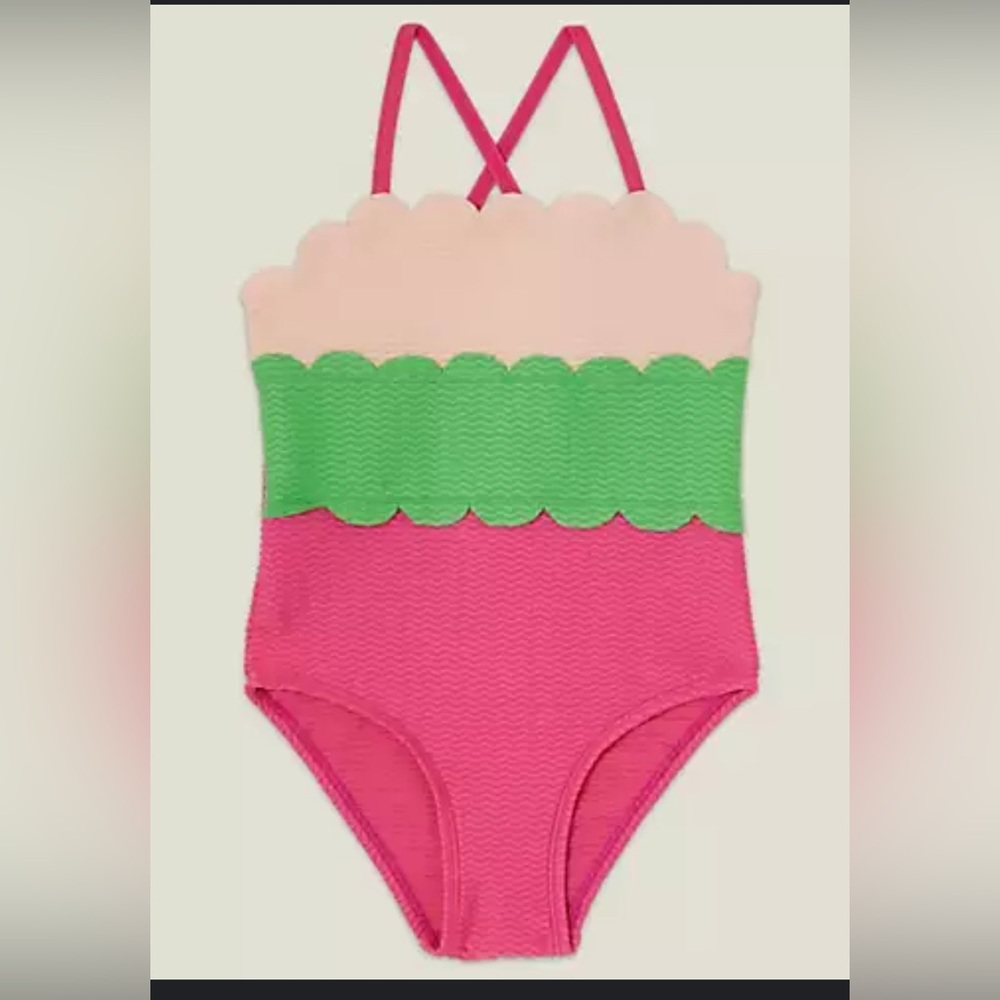 ⭐️5 for $20⭐️ Accessorize colour block swimsuit age 11-12
